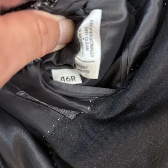 Hart Schaffner Marx Suit Charcoal Gray 46R 38W 30I - Picture 9 of 14